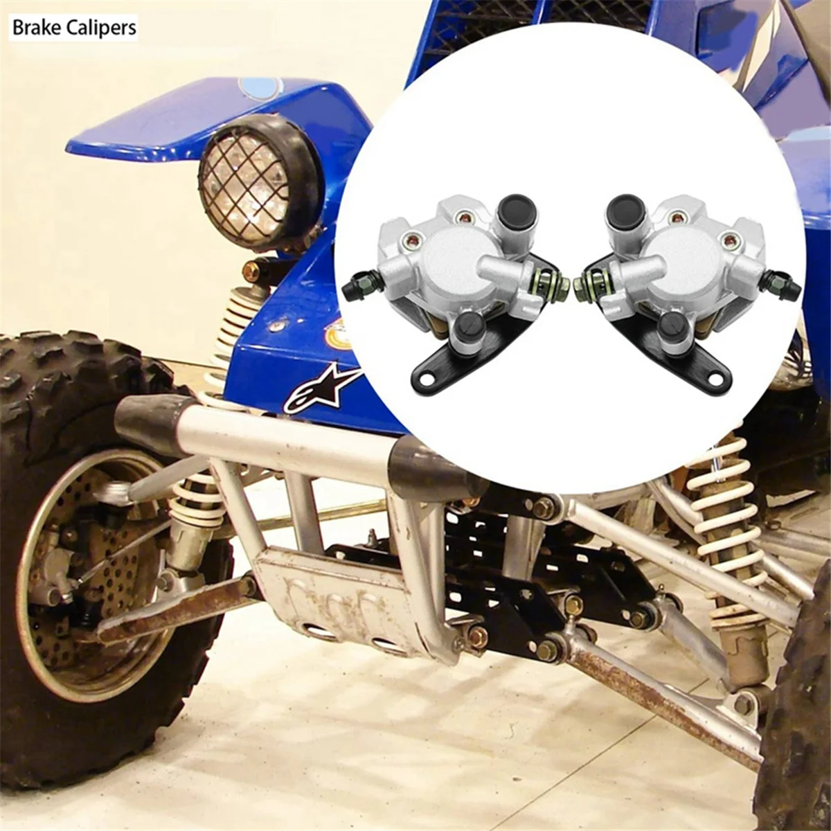 Pinze Freno Anteriori Sinistra Destra Per Yamaha Banshee Big Bear Grizzly Kodiak Raptor Muslimah