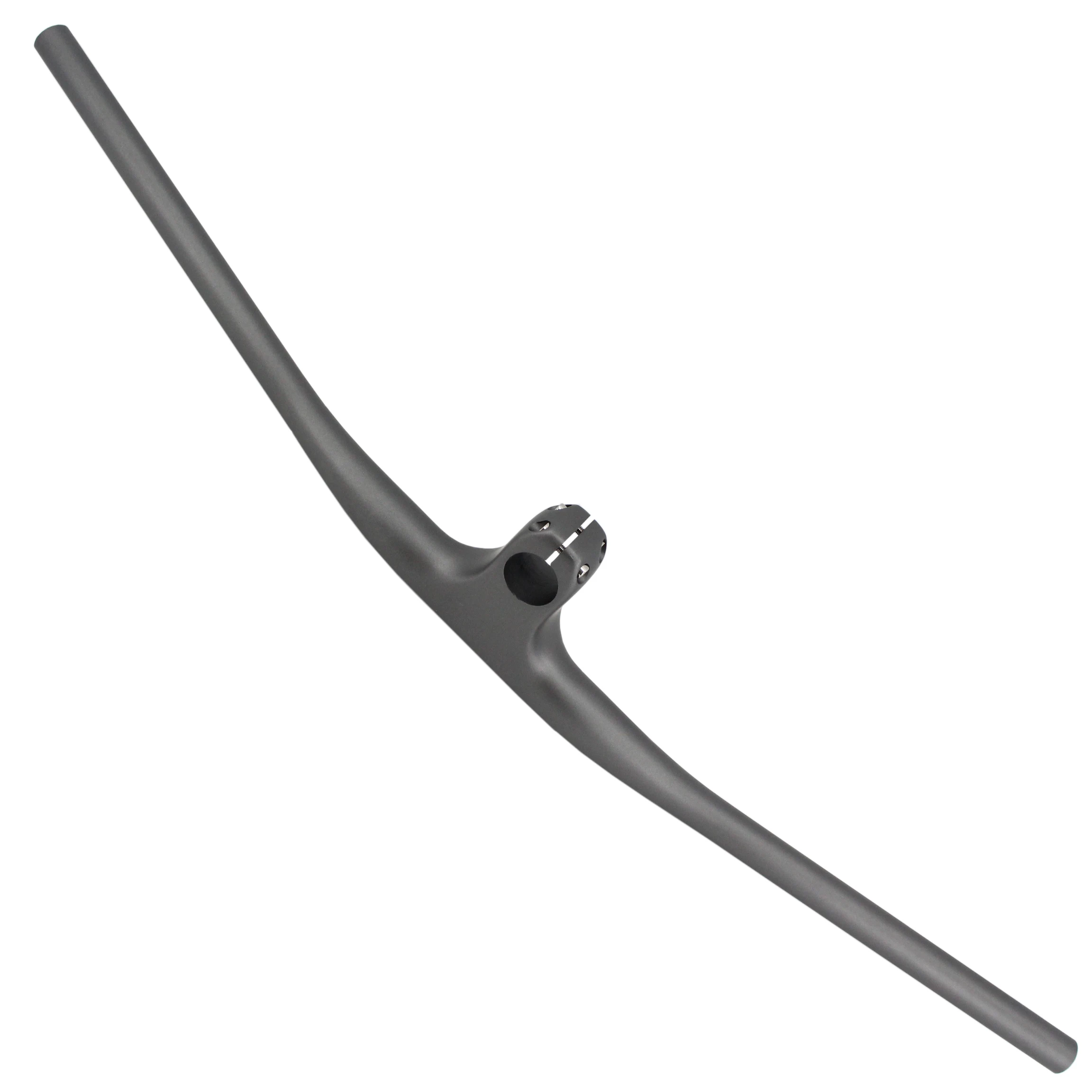 Guidon VTT Carbone XC - Fibre De Carbone, Largeur 660-800mm, Pente 9°, Potence Intégrée, 260g