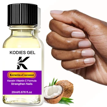 KODIES GEL Keratin Coconut Cuticle Oil Strengthen Nails Vitamin C Formula Nail Art Treatment Growth Rejuvenation Oil Repair Nail