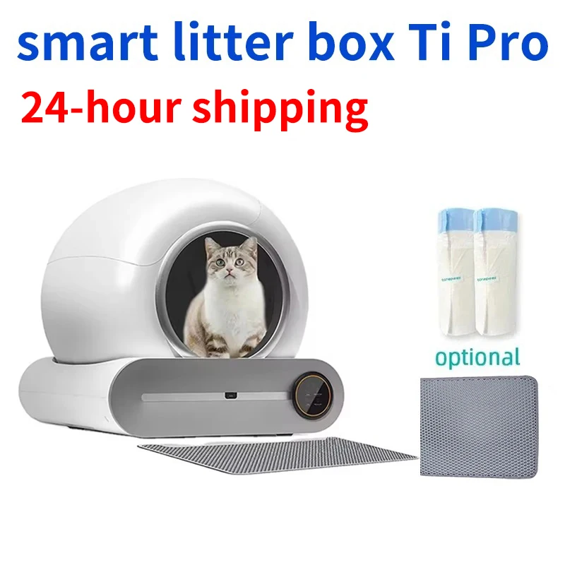 

Tonepie Cat Litter Box 65L Automatic Self Cleaning Extra Large Cat Litter Tray APP Ionic Deodorizer Maceta De Arena Para Gatos