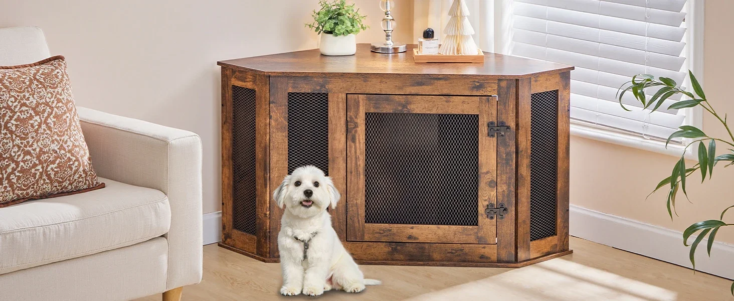 Corner Dog Crate Furniture