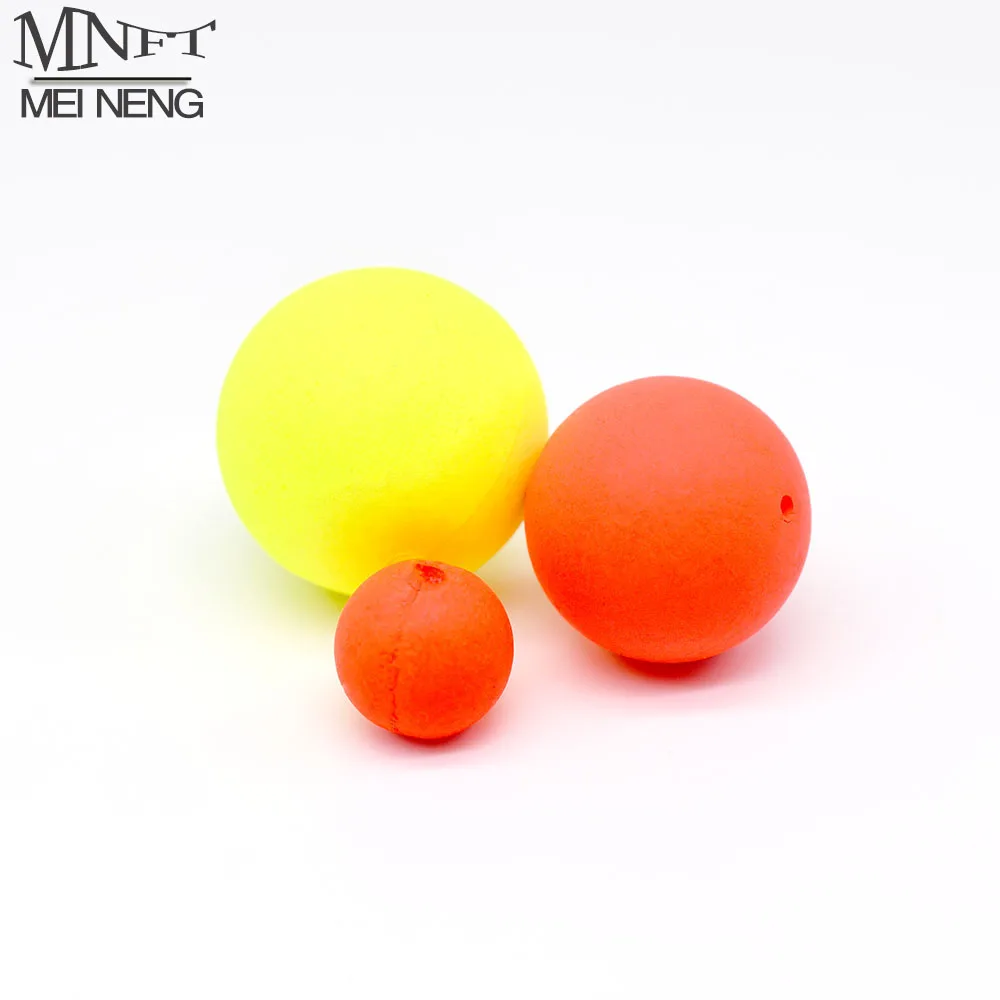 

MNFT 20Pcs Foam Floats Ball Beads Pompano Float Bottom Rig Rigging Material for Saltwater Freshwater Fishing Fake Bait