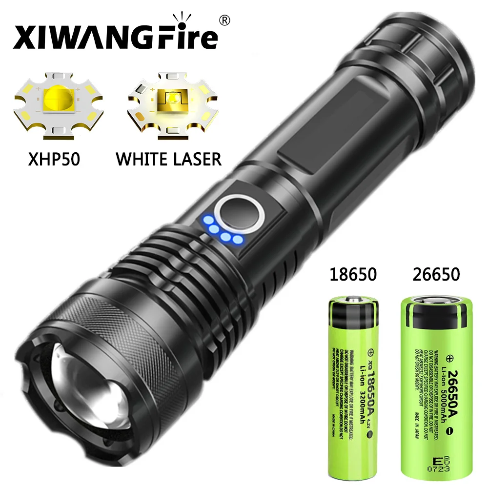 USB Rechargeable LED Flashlights High Lumens Super Bright Tactical Handheld Flash Light Zoomable,Waterproof  Emergency Lantern