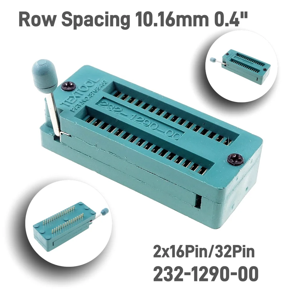 テストツールic dip zif zipソケット、28、32、42、56、64ピン、ピッチ