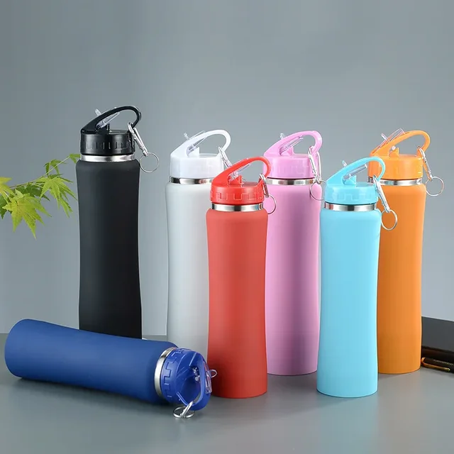 600ml Insulated 304 Stainless Steel Water Bottle with Straw, High Quality Fitness & Cycling Bottle, Perfect Gift for Men Women