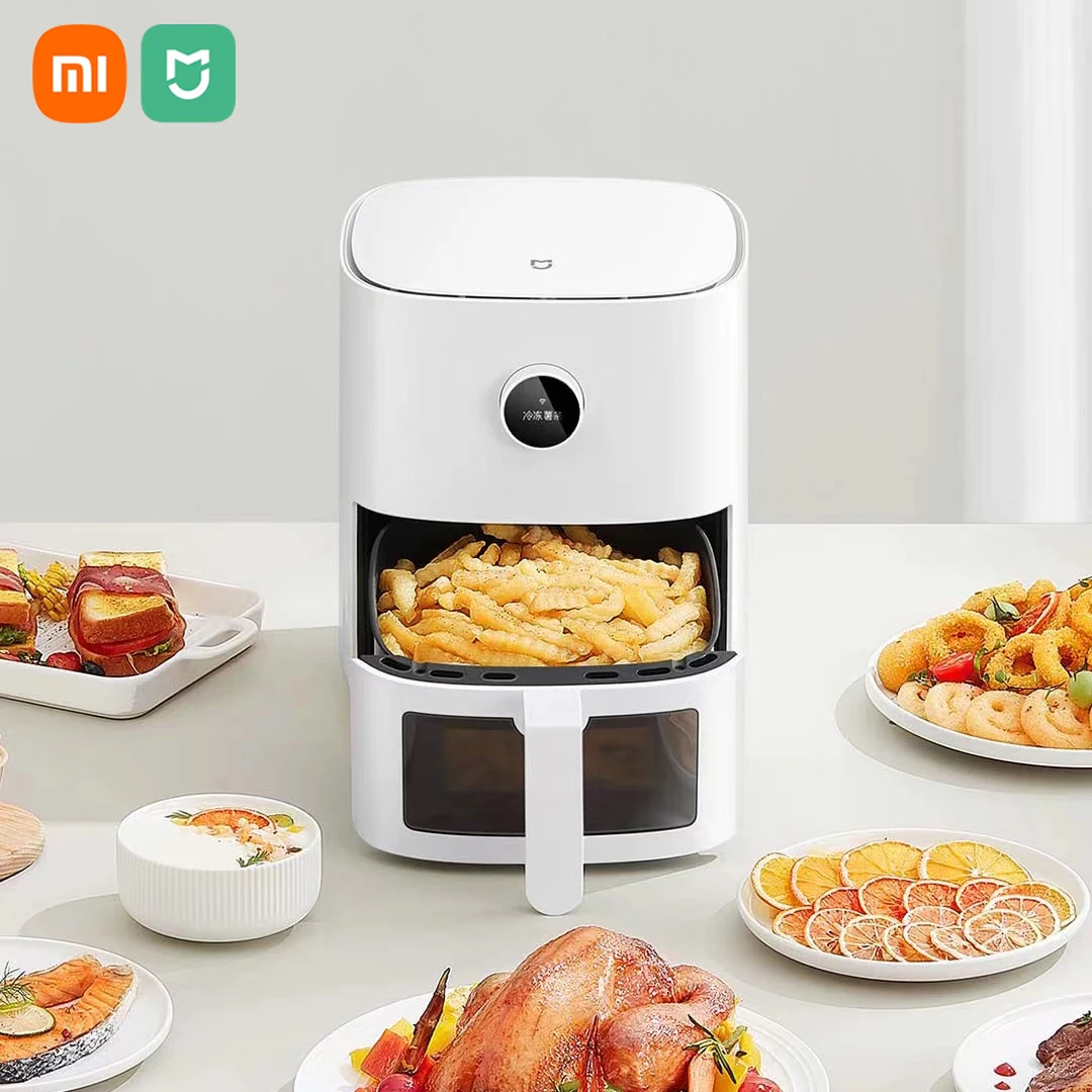 Xiaomi Mijia Smart Air Fryer Pro 4L Fornello Per Forno Caldo Finestra Visibile App Temporizzazione Schermo Oled Senza Olio Friggitrice Ad Aria Calda A