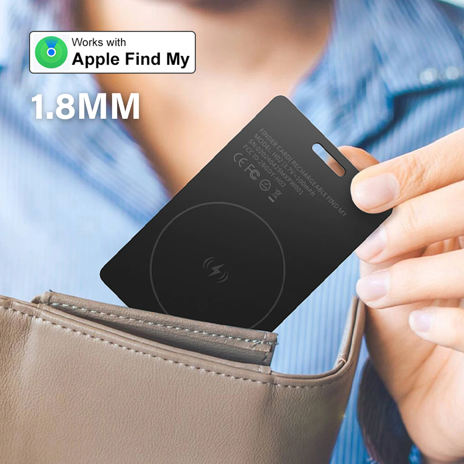 Smart Air Tag GPS tracker card anti lose device key finder bag wallet locator smart tag for Apple Find My APP card tracker