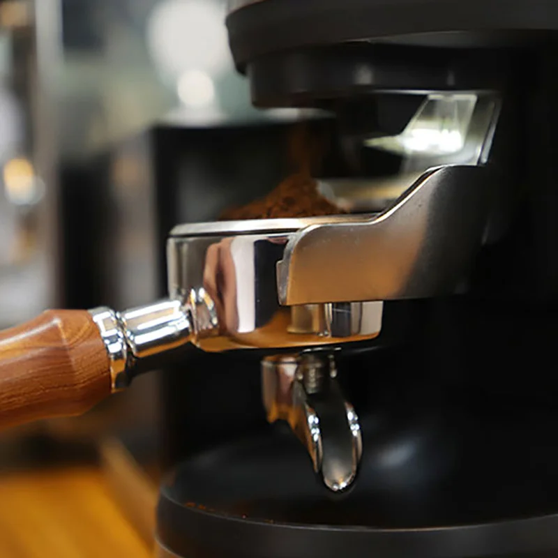 Doppio beccuccio per portafiltro in acciaio inox, progettato per macchine da caffè espresso da 58 mm, affidabile e prestazioni (1