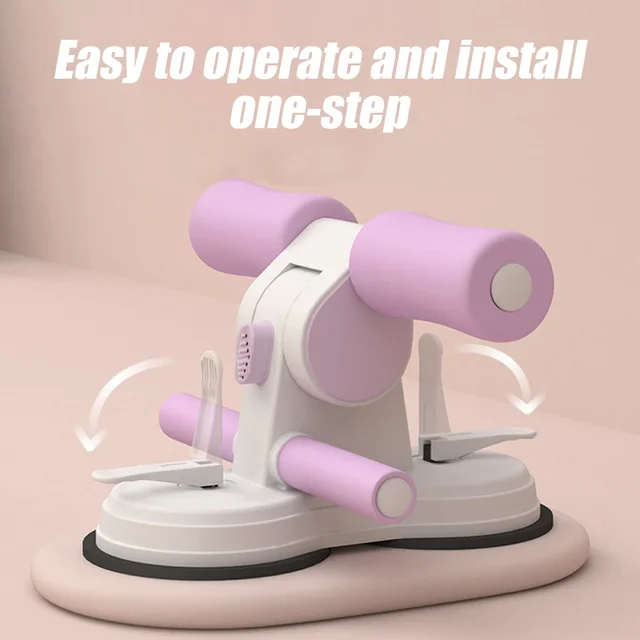 Portable Sit Up Bar for Home Gym - Ab Workout Equipment w/ Non-Slip Foot Holder & Suction Cups, Core Trainer for Men/Women 5