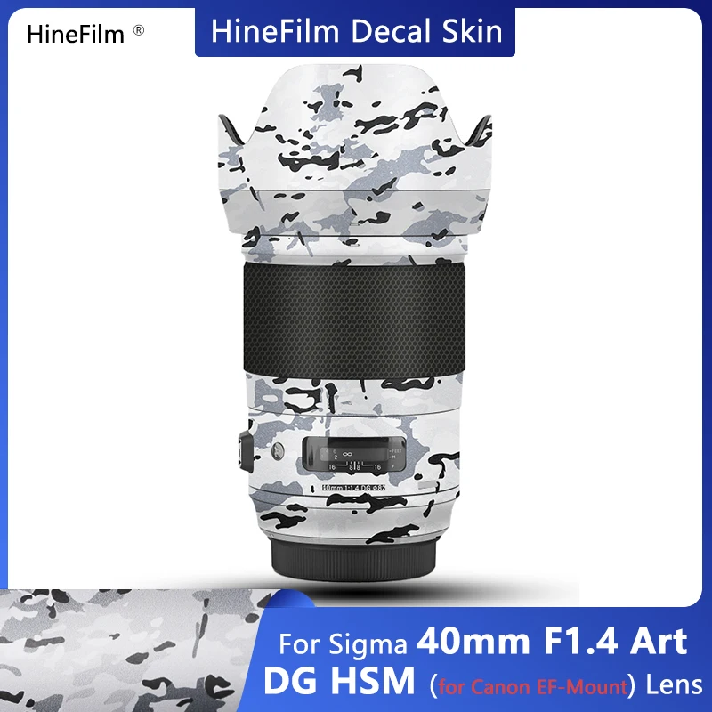 Sigma 40 F1.4 Art EF Mount Lens Decal Skin Wrap Cover for