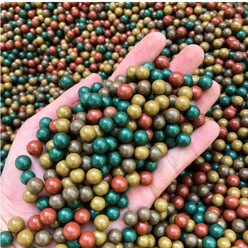 Boule de boue de sécurité multicolore, fronde en céramique Ultra dure, fronde de chasse en plein air, balle de boue naturelle, entraînement compétitif
