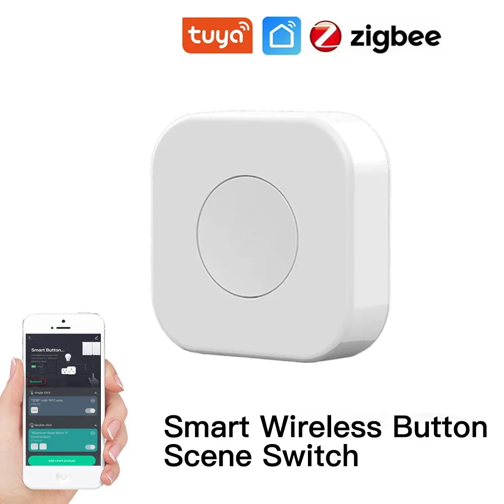 

Wireless Mini Switch Zigbee Smart Scene Switch One Key Control Button Smart Remote Control Home Automation for Tuya Devices