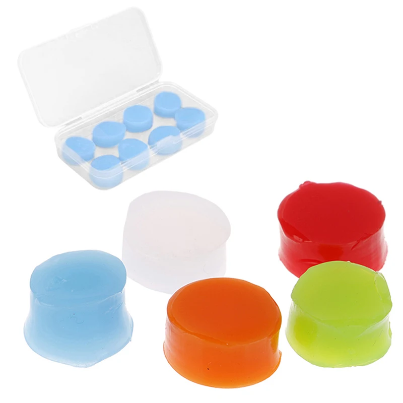 

8PCS/Box Silicone Clay Earplugs Can Be Molded Into Ear Plugs For Noise Reduction Sound Insulation Ear Protection