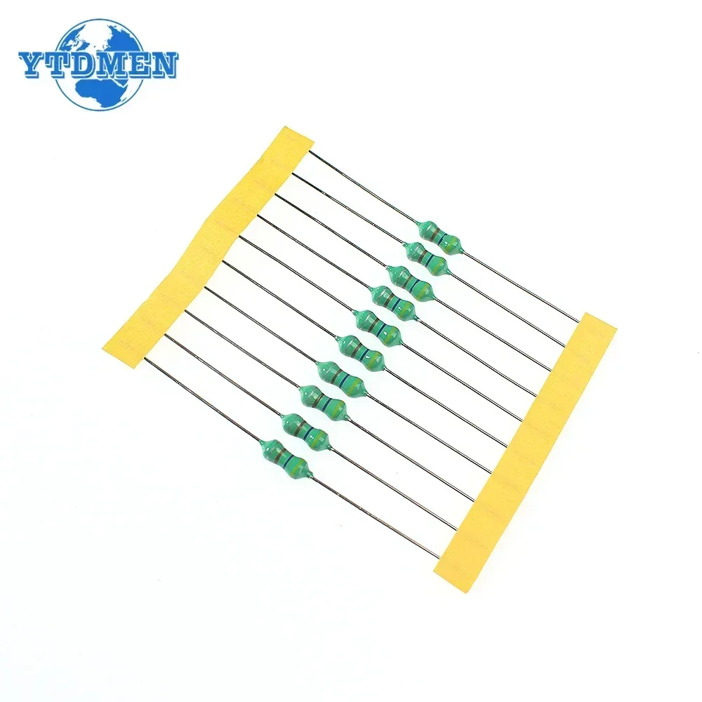 1/2W Color Ring Inductor Assortment Set 0.5W 1UH-4.7MH 20values*10pcs Inductors Assorted Kit 1UH 4.7UH 10UH 100UH 470UH 200pcs inductor assortment kit