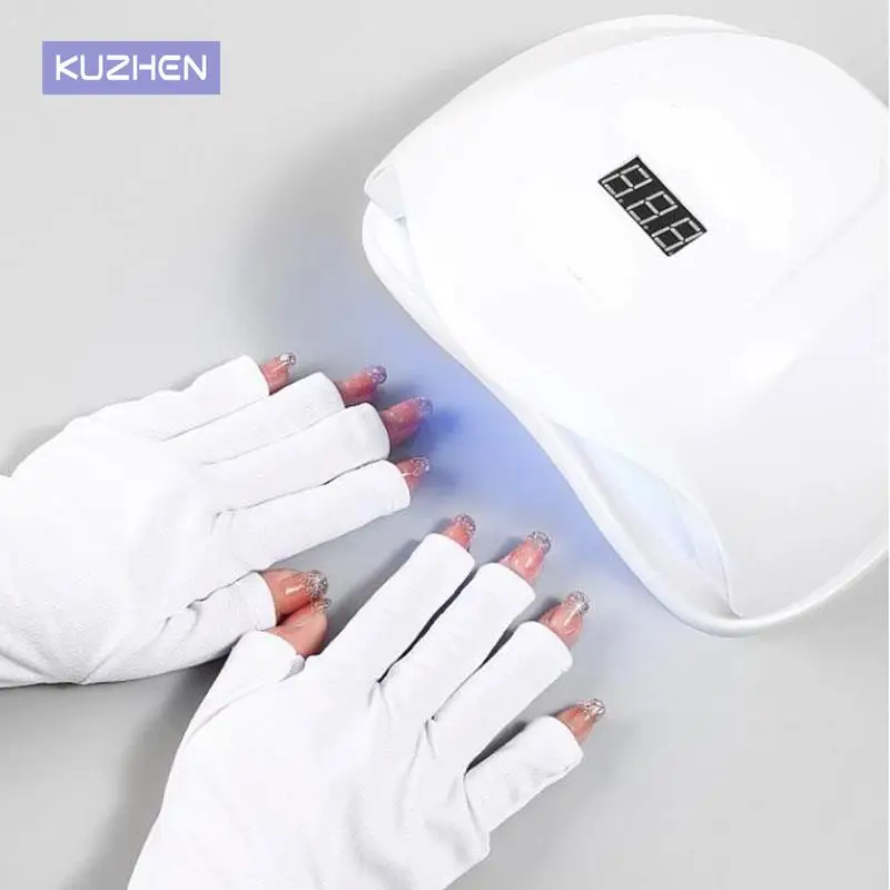UV 방지 방사선 보호 장갑, UV 보호 장갑, 네일 아트 젤, UV 방지 장갑, UV LED 램프, 네일 드라이어 라이트, 1 쌍