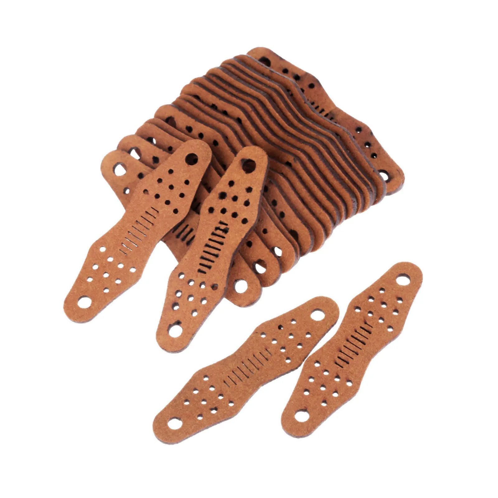 

5/10/20pcs Slingshots Microfiber Leather Pouches Non-slip Pocket For Hunting Shooting Catapults Bow & Arrow Replacements Brown