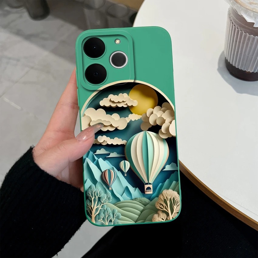 Beautiful Butterfly & Cloud Design Soft Silicone Durable Phone Case Cover