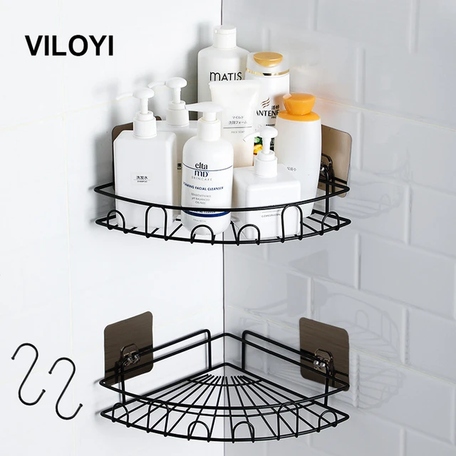 Corner Shelf Photo Frame Wall Mount Wood Shower Organizer Toilet Display  Adhesive Storage Rack Floating Glass Shelves - AliExpress