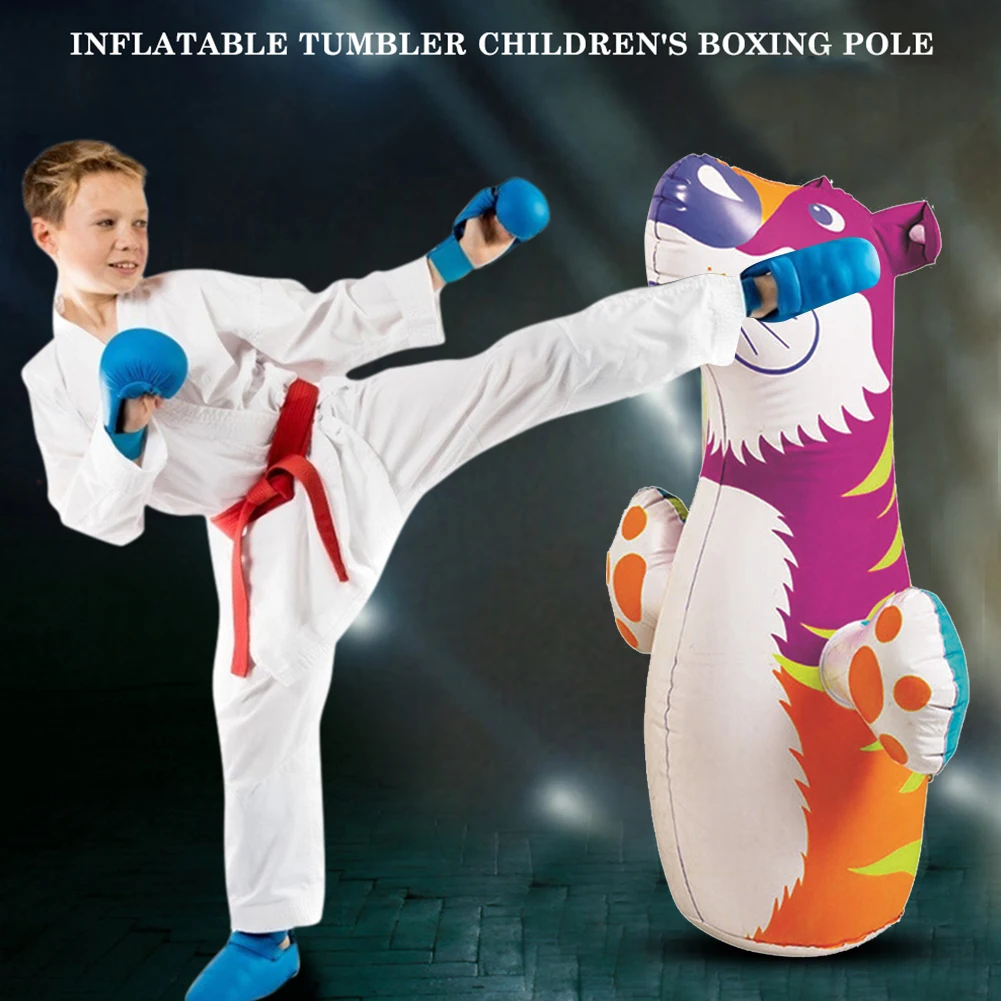 Boxing Training Tumbler Bags Kid Inflatable Standing Punching Boxing Bag Outdoor boxing punching bag boxing target punching bag training sandbag