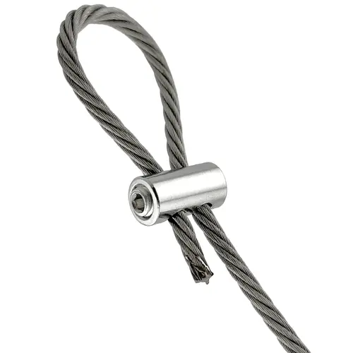 10pcs 2/3mm Wire Rope Clamps Stainless Steel Cable Fastener Adjustable Screw Copper Metal Clip Sling Fitting - Image 5