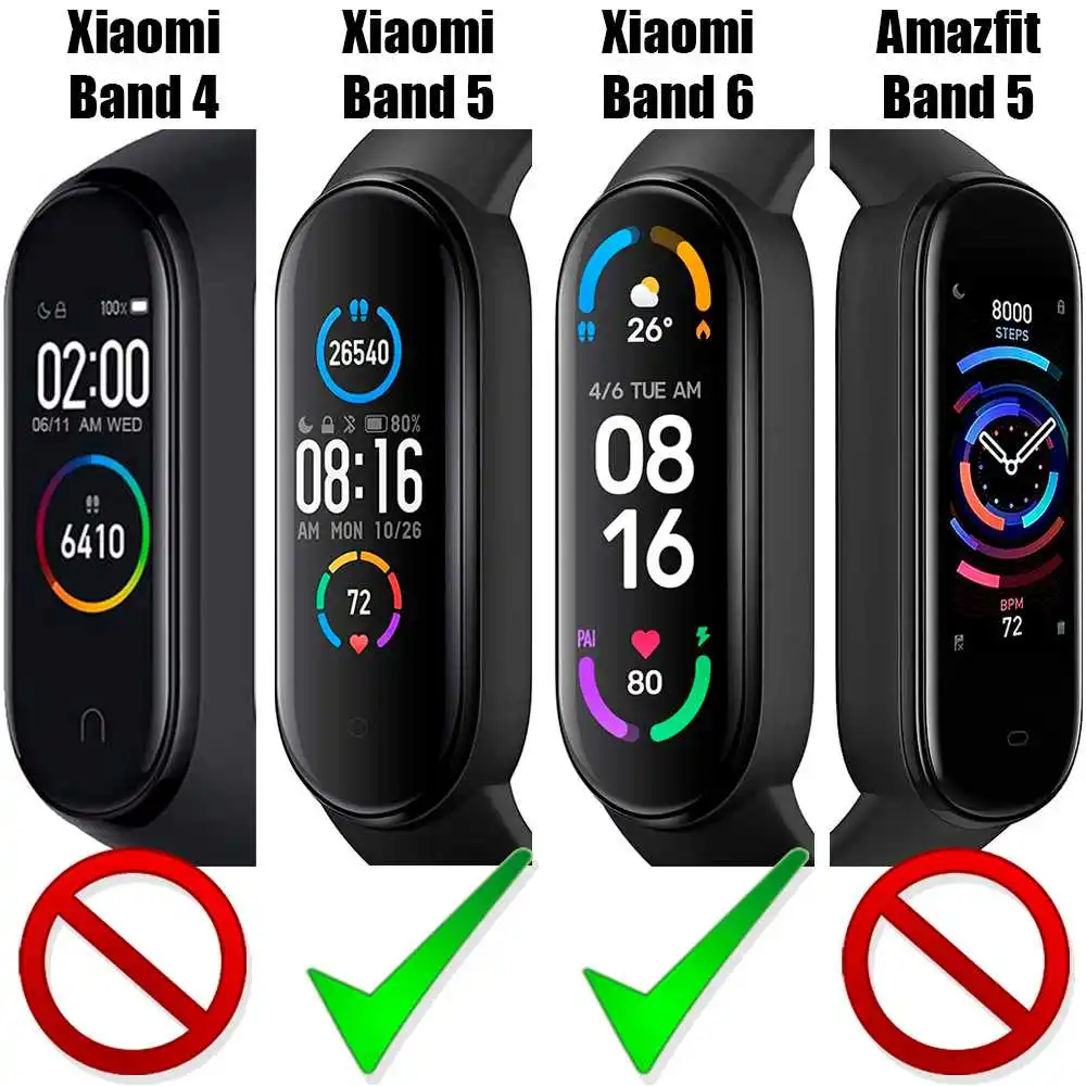 Correa Compatible con Xiaomi Mi Band 4 Color Entero Gris Claro