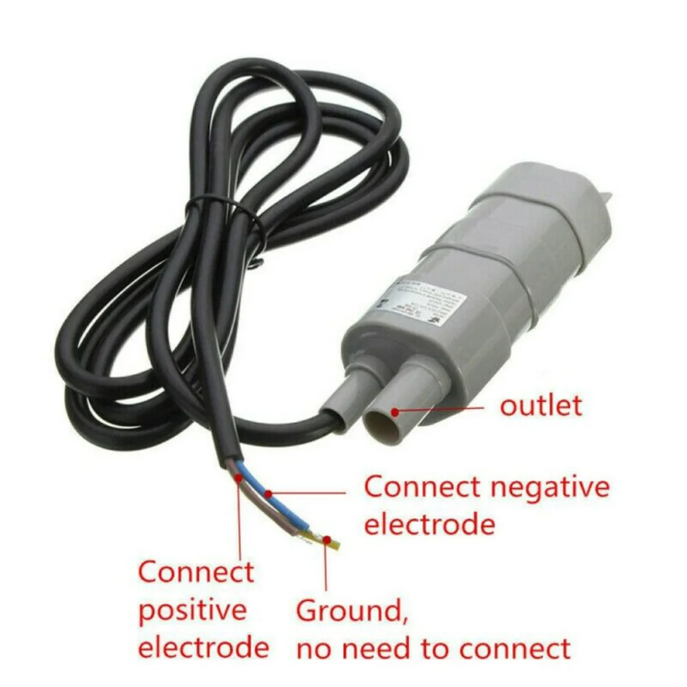 

DC 12V Submersible Water Pump Camper Motorhome High Flow Whale Pump 1000L/H 5M 10.84*3.81*3.32cm Home-appliance Tool Parts