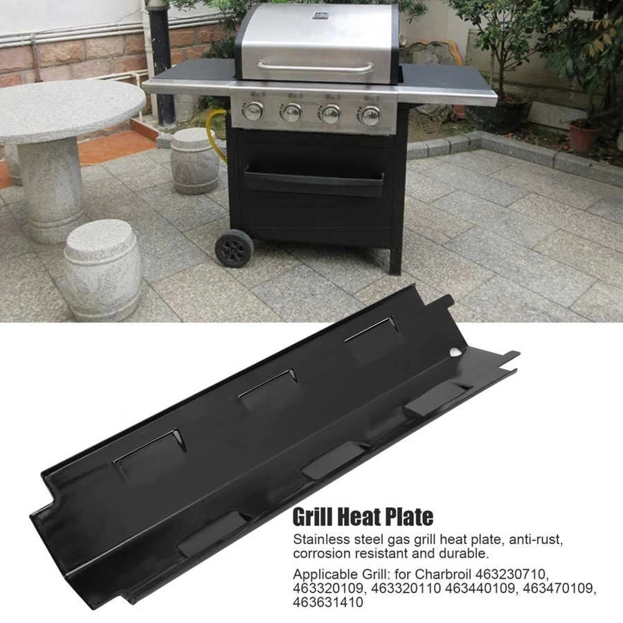 2Pcs  Gas Grill Heat Plate  BBQ Heat Tent Replacement Parts Charbroil Grill Parts BBQ Grill Heat Plate 3