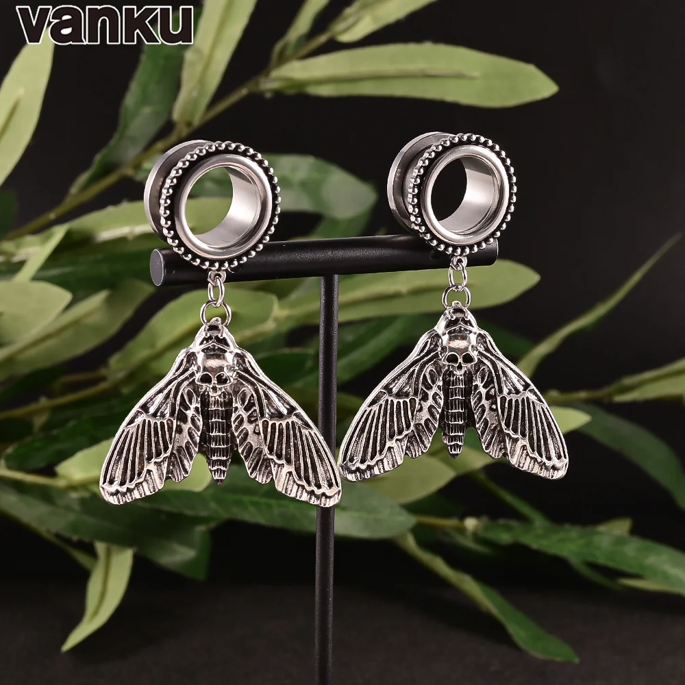 

Vanku 2 шт. новые модные туннели Для Пирсинга Ушей из нержавеющей стали
