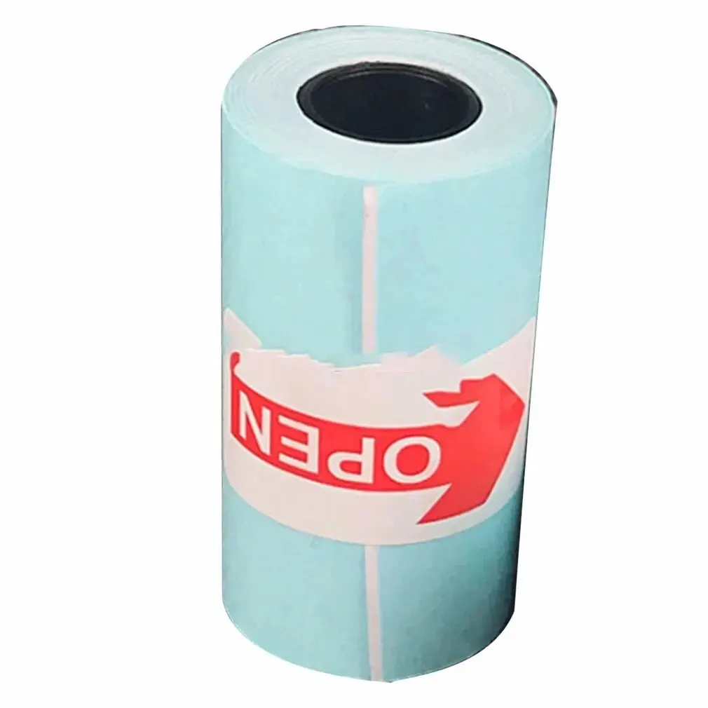 Thermal Paper Roll 3 Roll Printable Sticker Paper Direct Thermal Self-adhesive 57*30mm for PeriPage A6 Pocket Thermal Printer