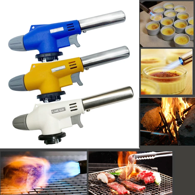 Chalumeau De Cuisine Rechargeable - Verrou Sécurité Pour Crème Brûlée, Desserts Et Camping