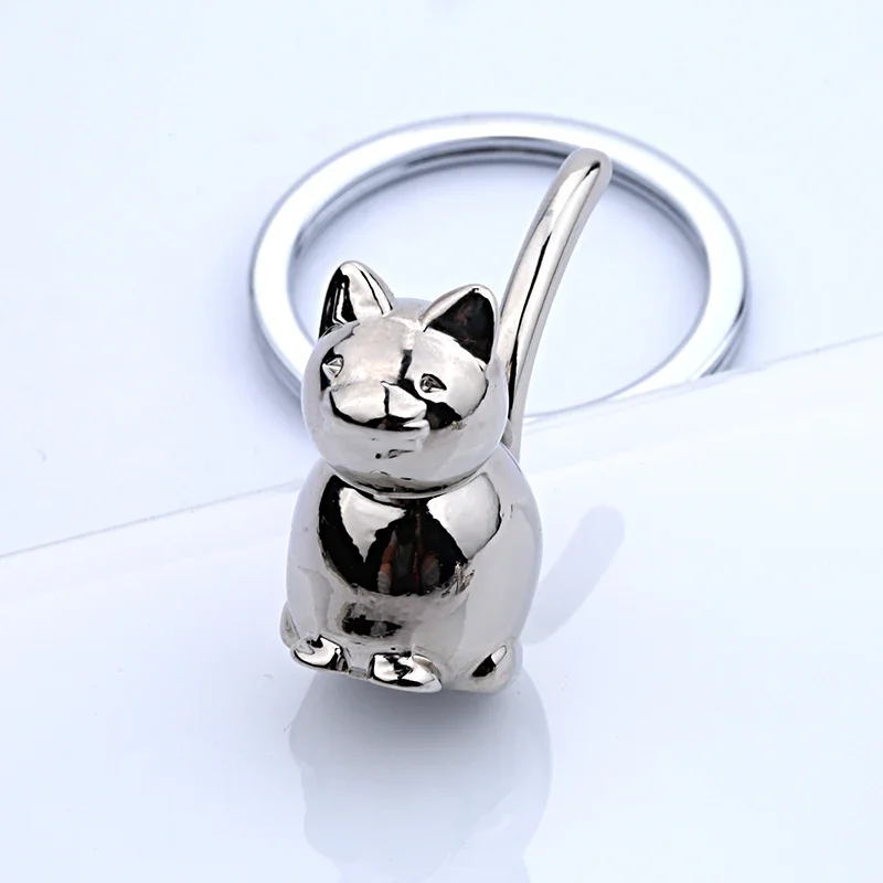 Portachiavi gatto 3D Portachiavi carino per donna gattino gatto fortunato Portachiavi Portachiavi uomo auto Portachiavi Chaveiro Llaveros fascino borsa