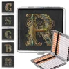 Retro Cigarette Case Smoke Box Organizer Portable Pocket Smoking Accessories Graphic Letter Pattern Daily Tobacco Storage Holder 1