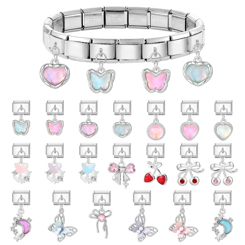 Italian Jewelry Stainless Steel 9mm Link