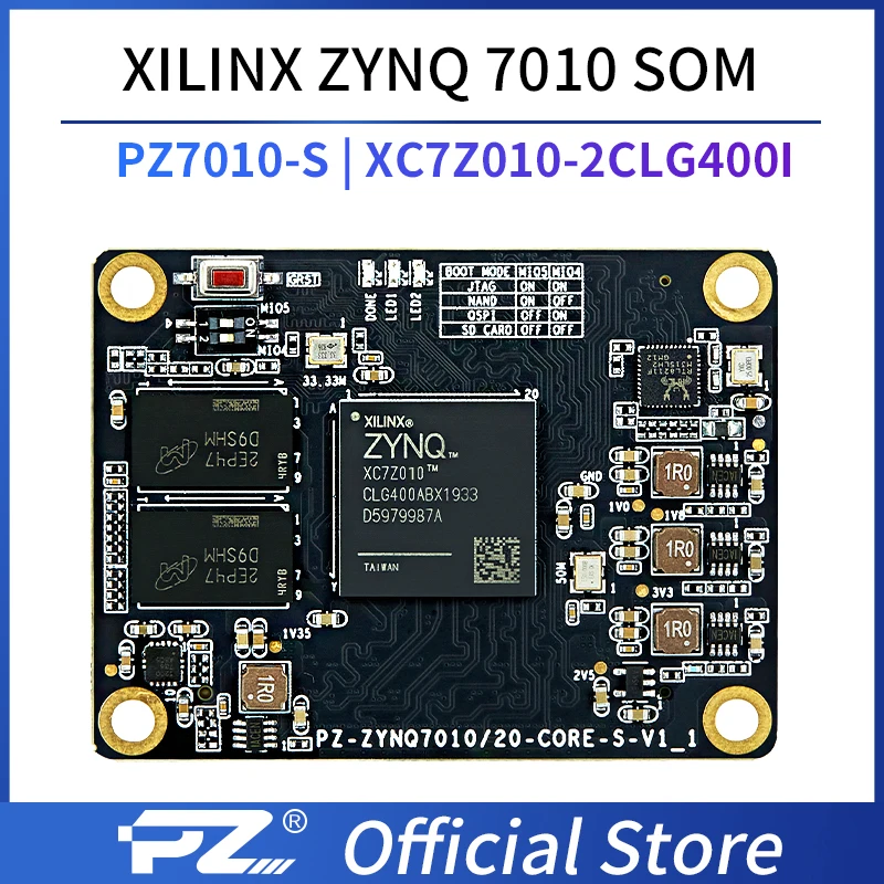 Puzhi 7010 SOM Xilinx Zynq-7000 SoC XC7Z010 FPGA Core Board Industrial Grade System on Module 120 pin connector ZYNQ 7000 - AliExpress