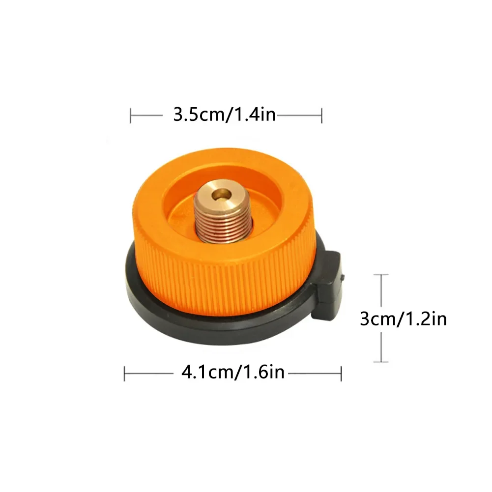 Outdoor Camping Hiking Stove Burner Adaptor Split Type Furnace Converter Connector Auto-off Gas Cartridge Tank Cylinder Adapter
