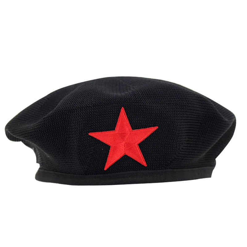 Mesh Army Beret Hat for Men Women Summer Breathable Military Costume Cap Adjustable