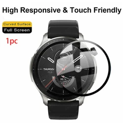 Premium 3D Curved Edge Full Coverage Screen Protector - Soft Protective Film, Not Tempered Glass - Amazfit GTR 4 (1pcs)
