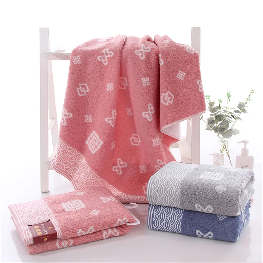 2pcs High end Cotton Face Bath Towel Set for Men Women Adult Children