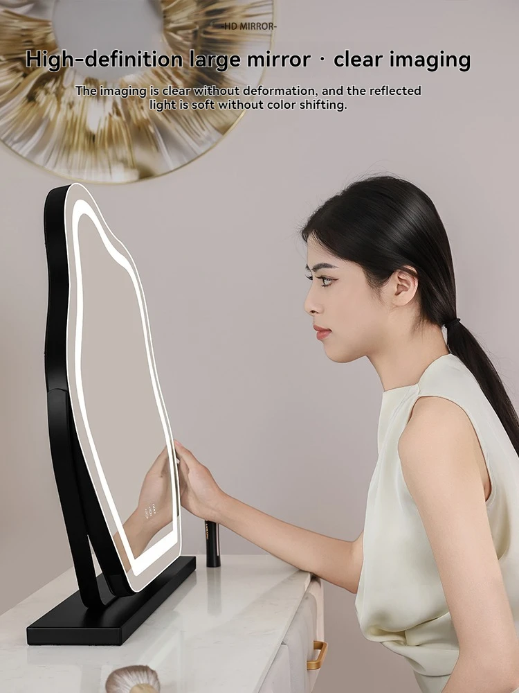 Clouds True HD LED Makeup Mirror Desktop Smart Bedroom Home Simple Shape with Lights