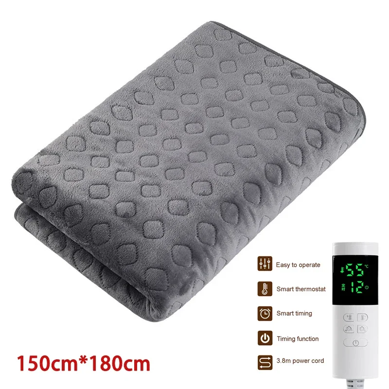 220V Security Plush Electric Blanket Bed Thermostat Electric Mattress Soft Heating Blanket Warmer Heater Carpet 1.8*1.5 electric heating blanket electric heating pad heating sleeping mat