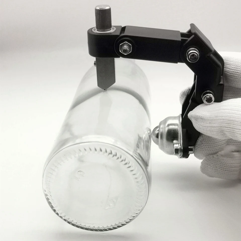 Glazen flessensnijder, verbeterde glassnijder voor flessen, doe-het-zelf machine voor het snijden van bier, likeuren, whisky, alcohol, champagne, wijn voor ronde fles door Camdios