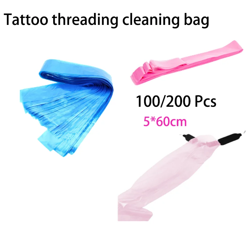 

100/200pcs Disposable Tattoo Crocheting Bag Tattoo Machine Protection Bag Waterproof Crocheting Bag Tattoo Machine Accessories