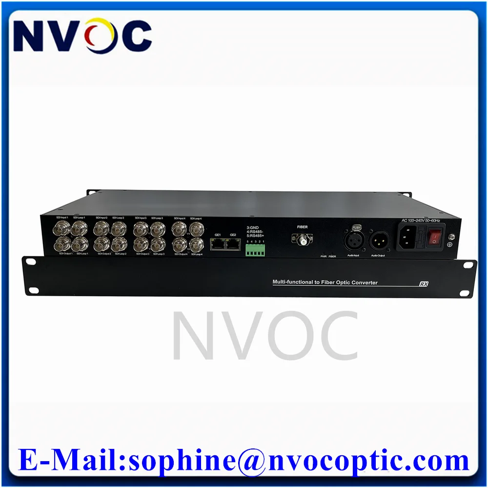 

1Ch Bi-Directional 12G sdi+2Bi-Directional XLR+1Bi-Directional HDMI@60Hz,LC Duplex,USPower supply, 19-inch rack type