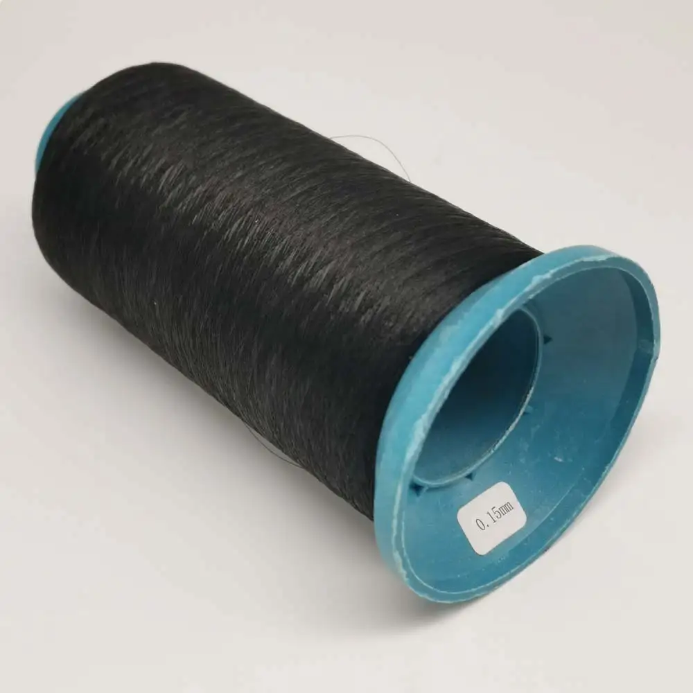 Durable Transparent Nylon Thread for Quilting, Dressmaking, and Beading - Black/White