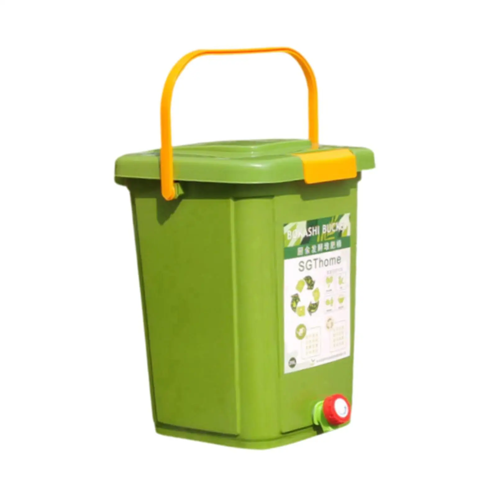 Countertop Compost Bin Practical Portable Fermentation Barrel Recycle Large Capacity for Balcony Farm Orchard Indoor Kitchen
