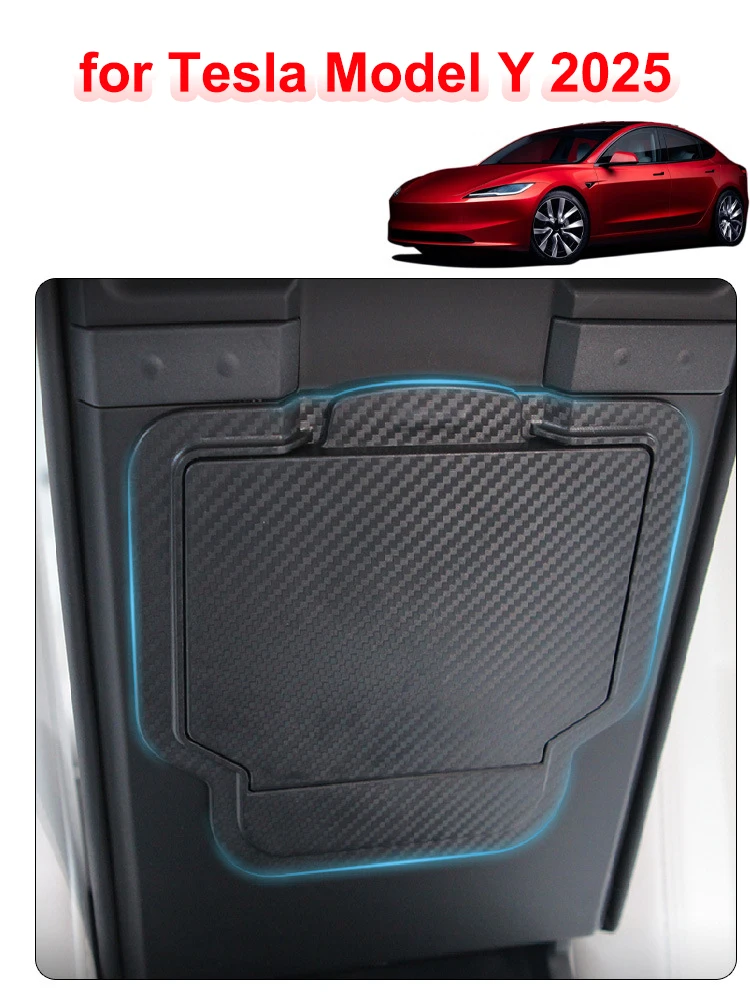 for Tesla Model Y L Juniper 2026 Center Console Organizer Storage Box Anti-slip Cup Mat Armrest Box Hidden Box YL Accessories