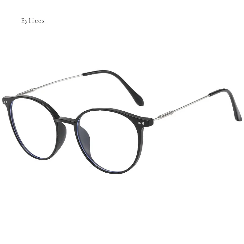 Women Trendy Photochromic Myopia Glasses Anti Blue Light Short Sighted Eyewear Finished Round Sunglasses Goggle Diopter 0~-4.0 6