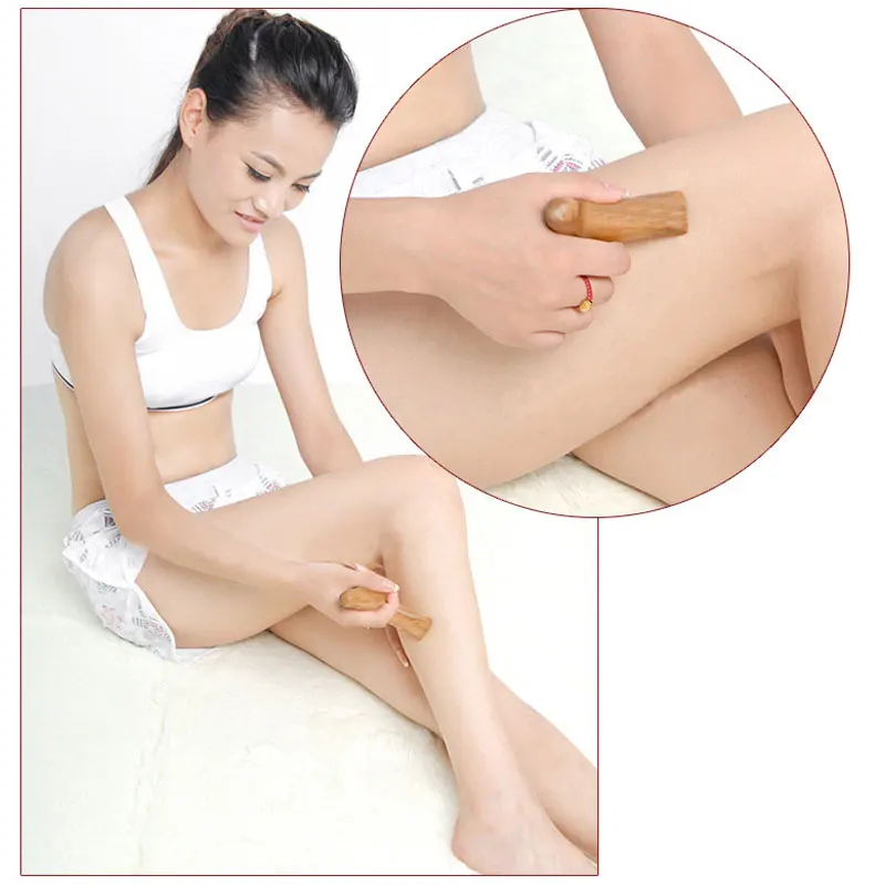 Tcare 1 Piece Body Neck Trigeminal Massage Wood Massager Body Relax Fragrant Wood Wooden SPA Therapy Massager Blood Circulation