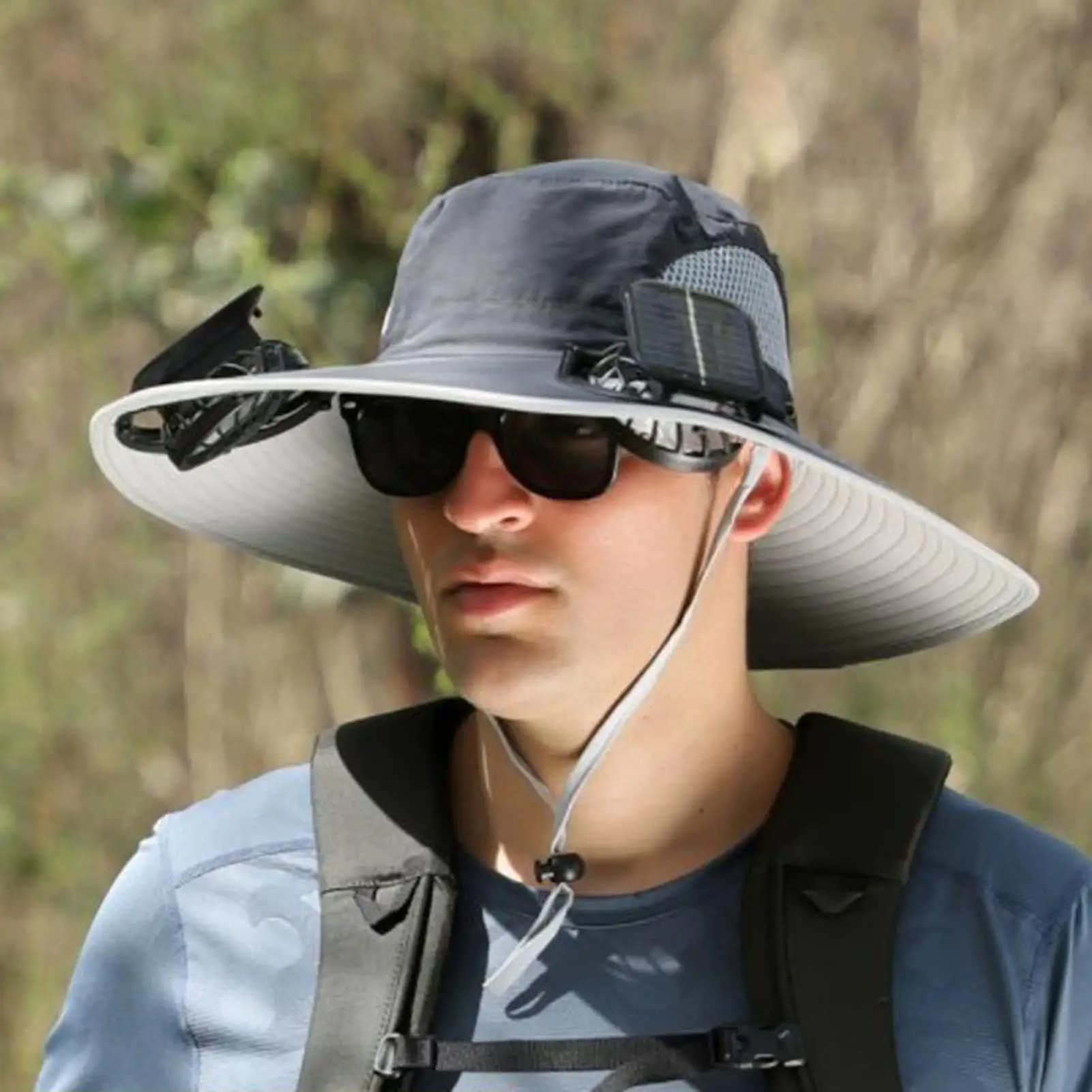 Solar Fan Hat Beach Hat Breathable Wide Brim Headwear with UV Protection Sports Gear for Women Outdoor Beach Hiking Camping