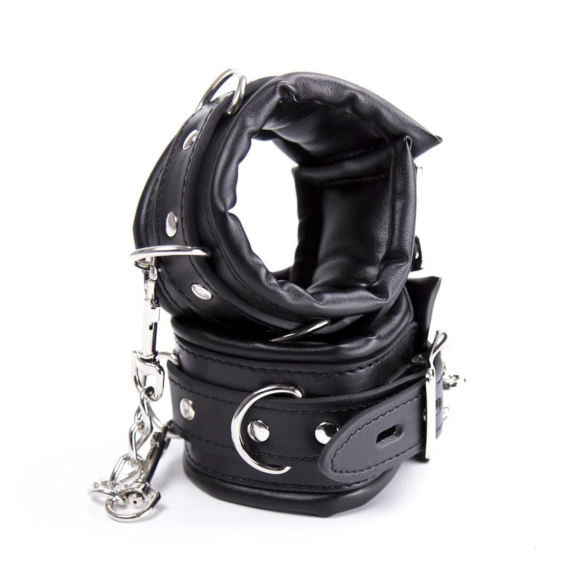 Bdsm Bondage Set Stainless Steel Spreader Bar And Restraints_voghion.com